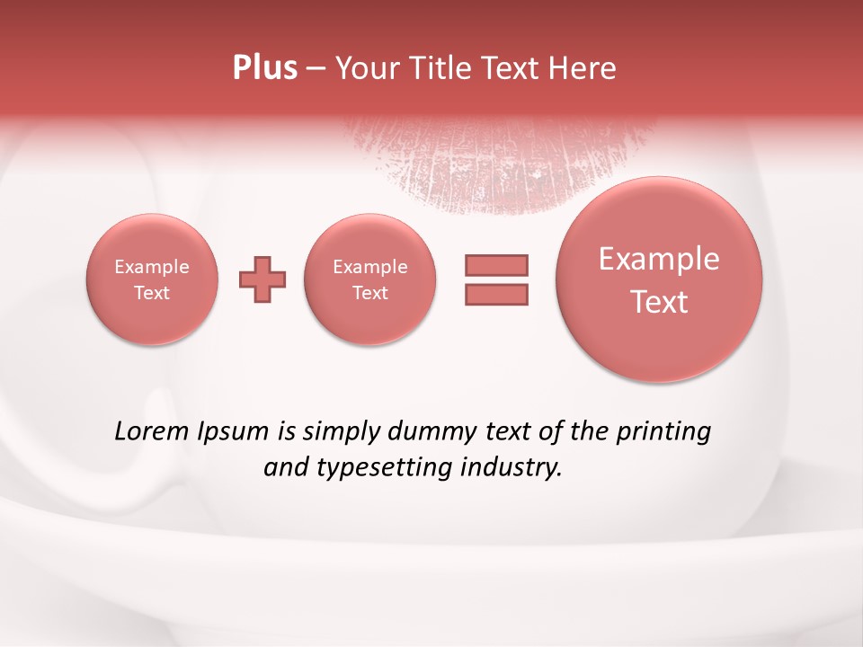 Woman Symbol Lips PowerPoint Template