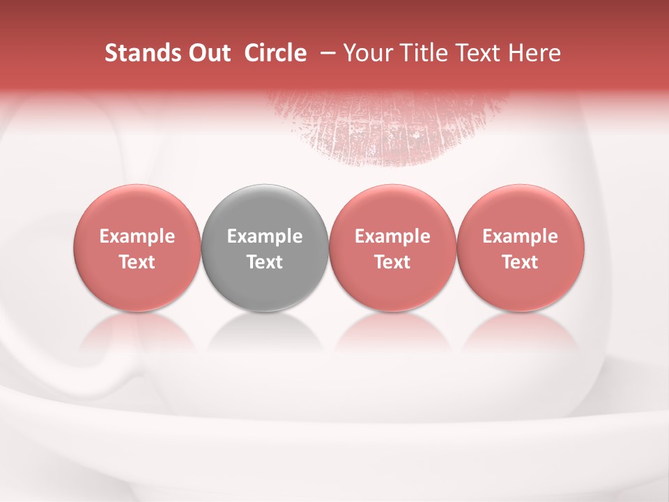 Woman Symbol Lips PowerPoint Template