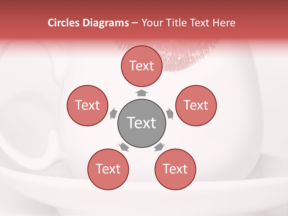 Woman Symbol Lips PowerPoint Template