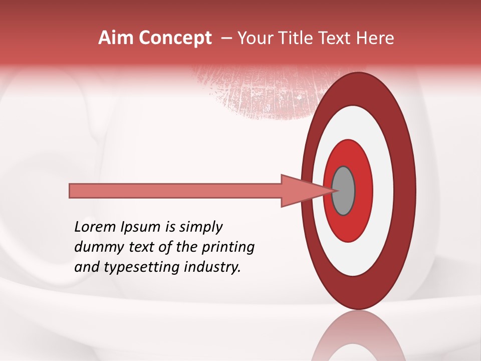 Woman Symbol Lips PowerPoint Template