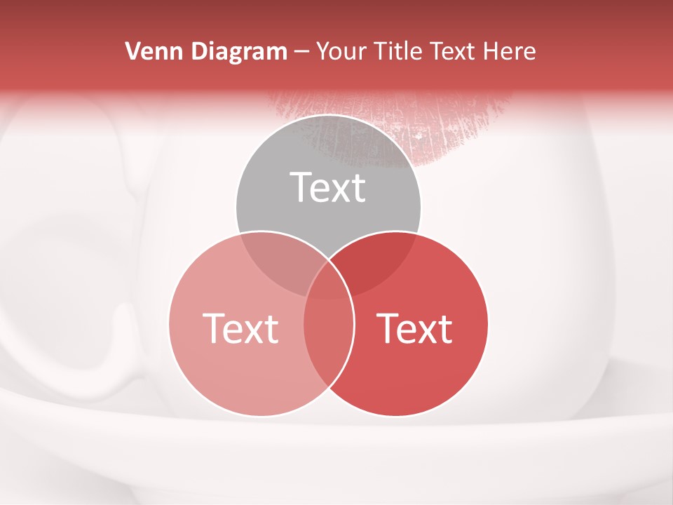 Woman Symbol Lips PowerPoint Template