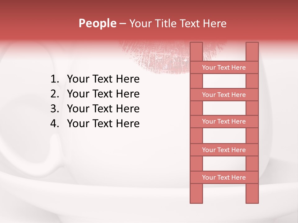 Woman Symbol Lips PowerPoint Template