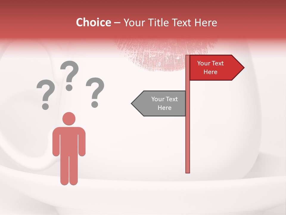 Woman Symbol Lips PowerPoint Template