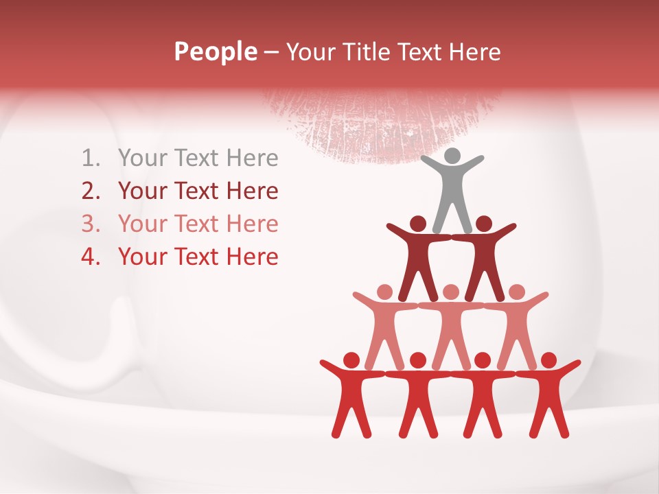 Woman Symbol Lips PowerPoint Template