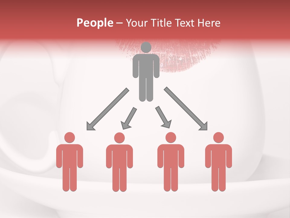 Woman Symbol Lips PowerPoint Template