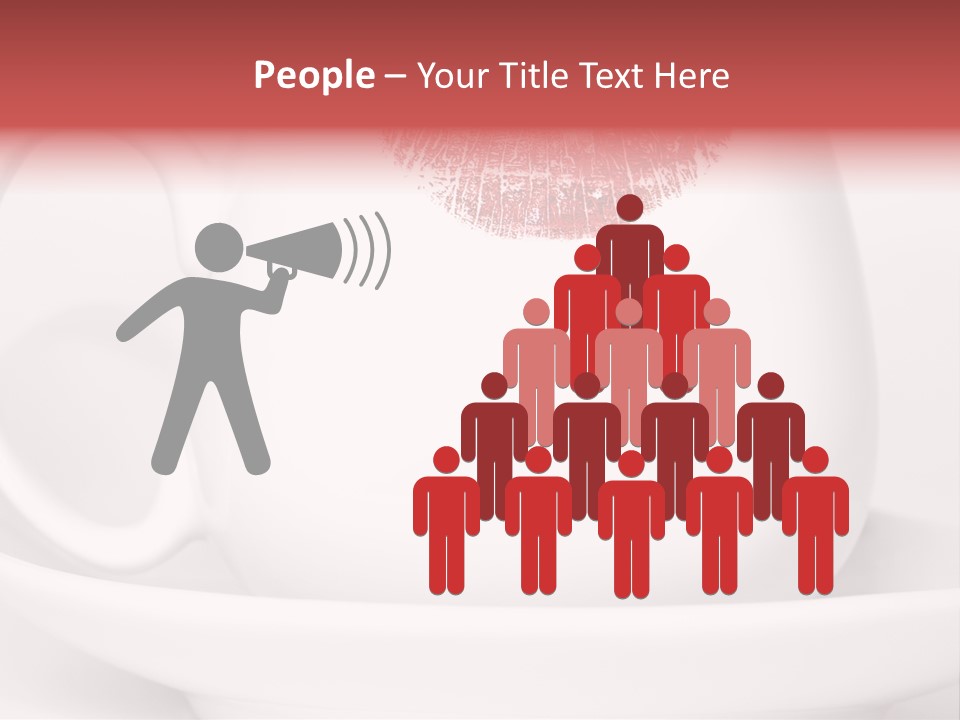 Woman Symbol Lips PowerPoint Template