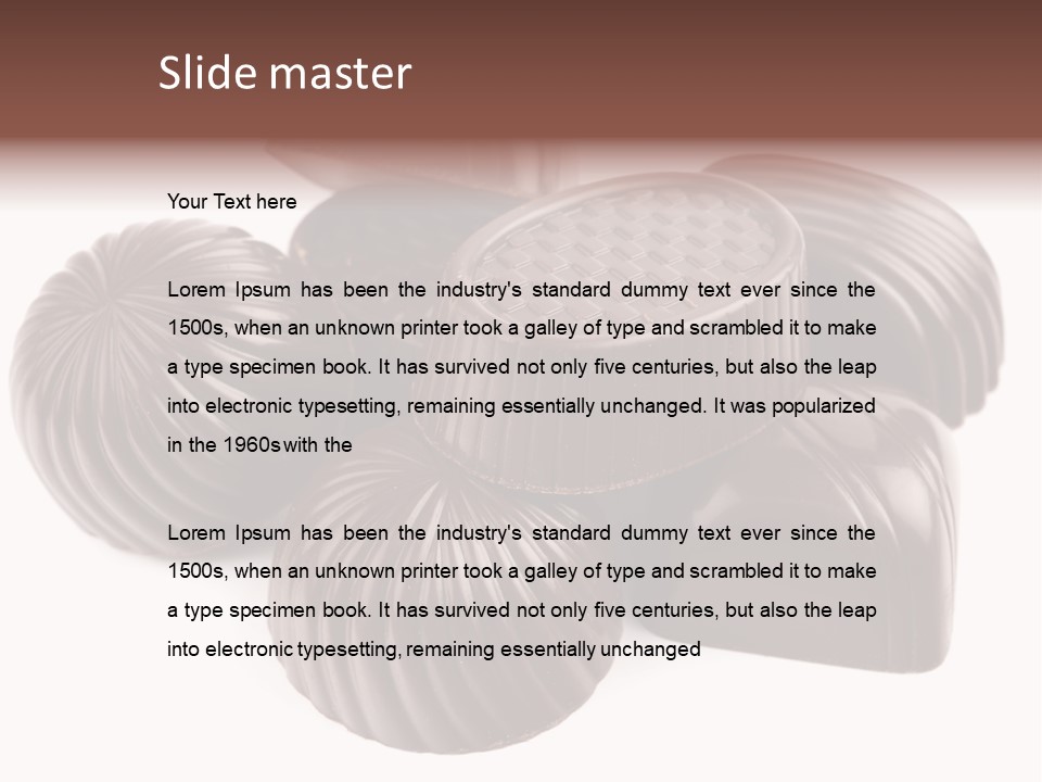 Confectionery Goods Junk PowerPoint Template