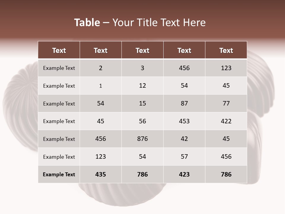 Confectionery Goods Junk PowerPoint Template