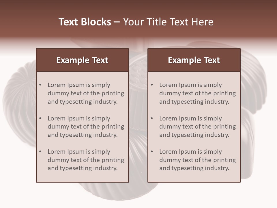 Confectionery Goods Junk PowerPoint Template