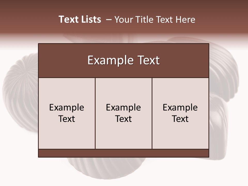 Confectionery Goods Junk PowerPoint Template
