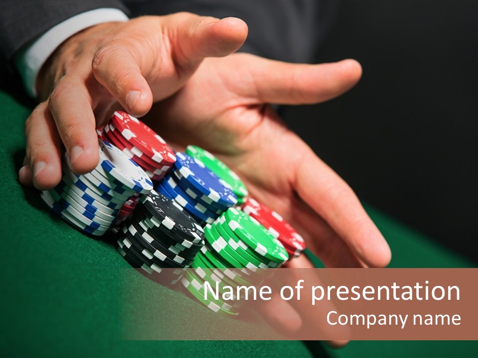 Profit Indoor Shot Gambling House PowerPoint Template