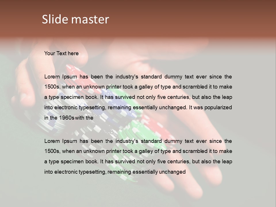 Profit Indoor Shot Gambling House PowerPoint Template