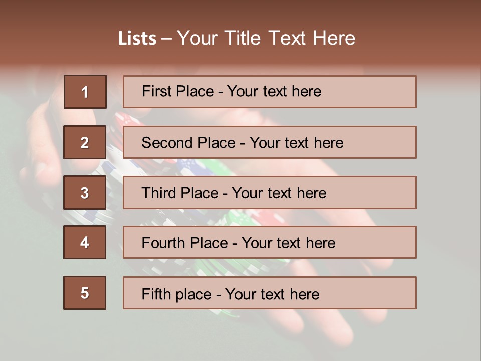Profit Indoor Shot Gambling House PowerPoint Template