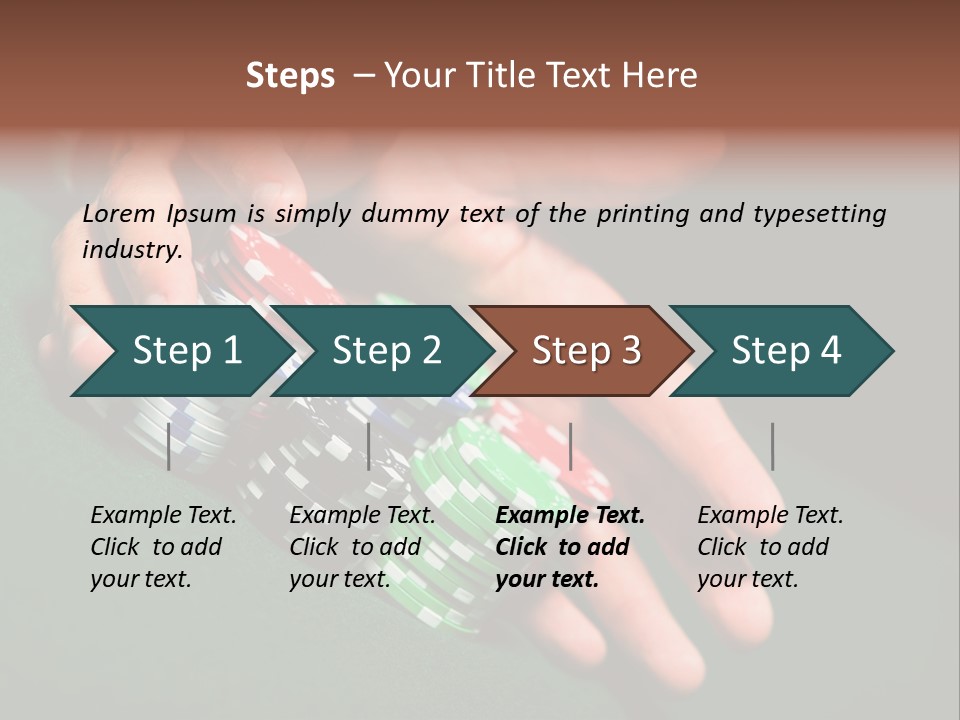 Profit Indoor Shot Gambling House PowerPoint Template