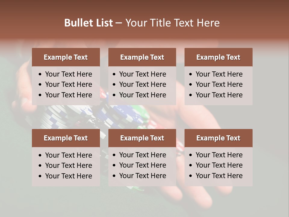 Profit Indoor Shot Gambling House PowerPoint Template