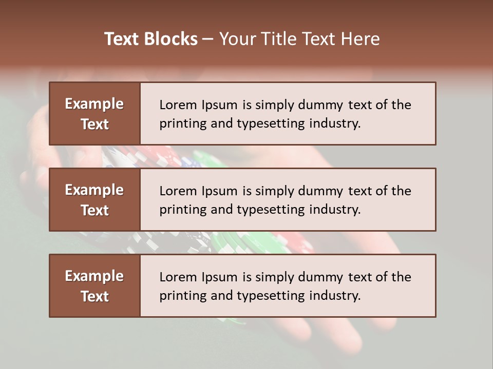 Profit Indoor Shot Gambling House PowerPoint Template
