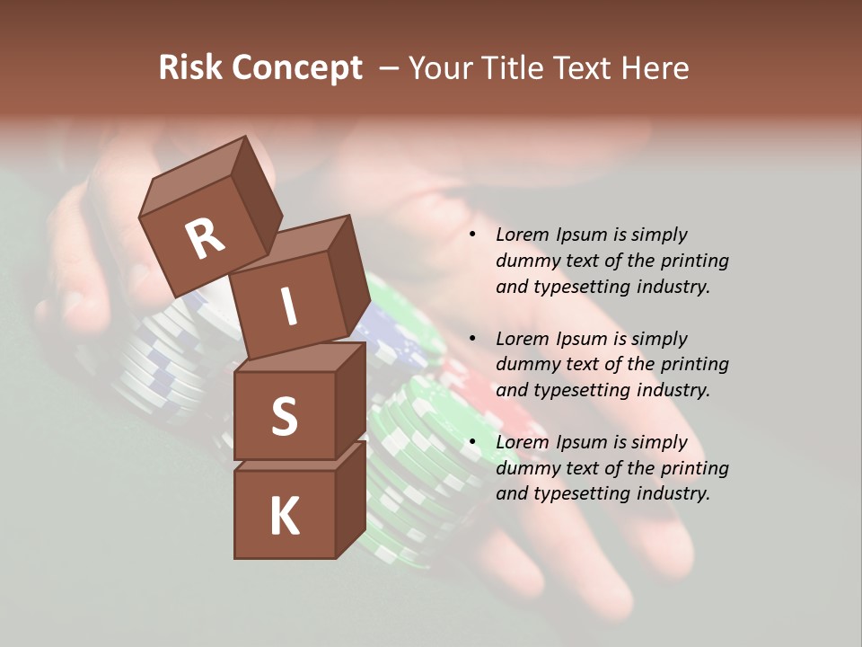 Profit Indoor Shot Gambling House PowerPoint Template