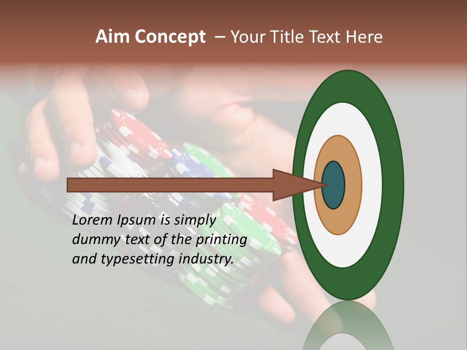 Profit Indoor Shot Gambling House PowerPoint Template