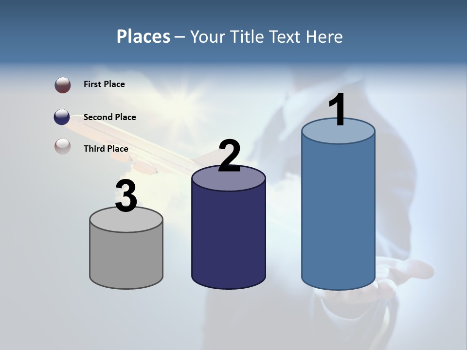 Man Perspective Caucasian PowerPoint Template