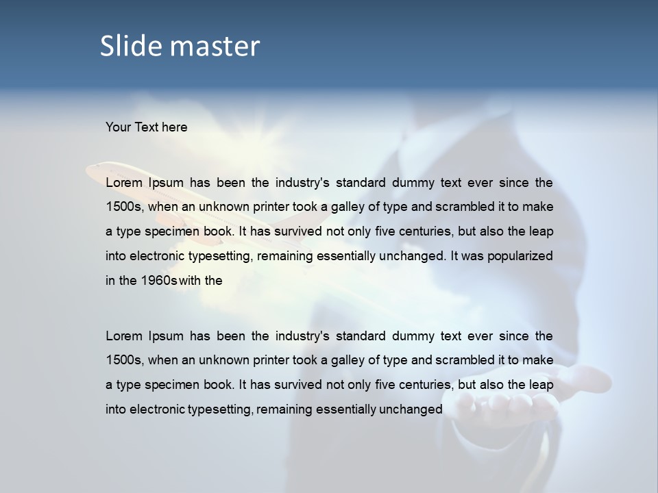 Man Perspective Caucasian PowerPoint Template