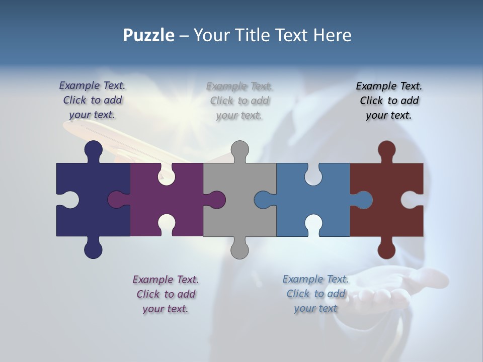 Man Perspective Caucasian PowerPoint Template