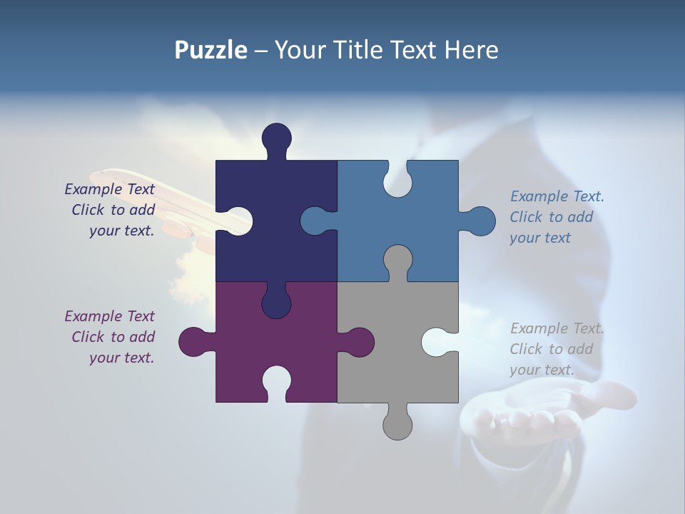 Man Perspective Caucasian PowerPoint Template