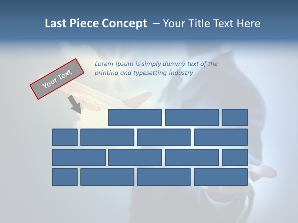 Man Perspective Caucasian PowerPoint Template