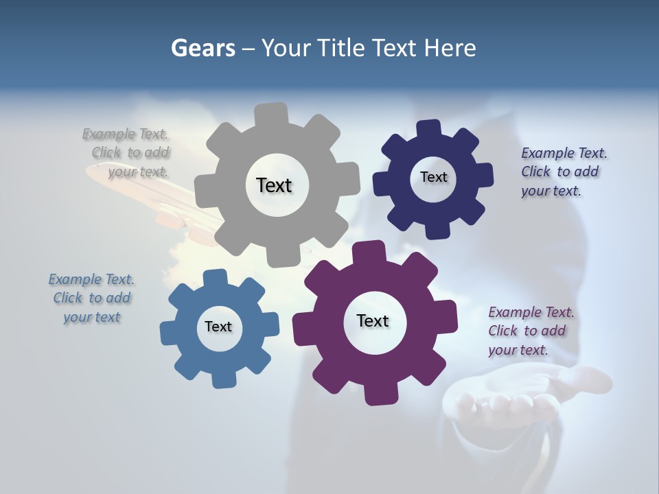 Man Perspective Caucasian PowerPoint Template