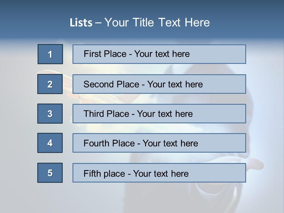 Man Perspective Caucasian PowerPoint Template