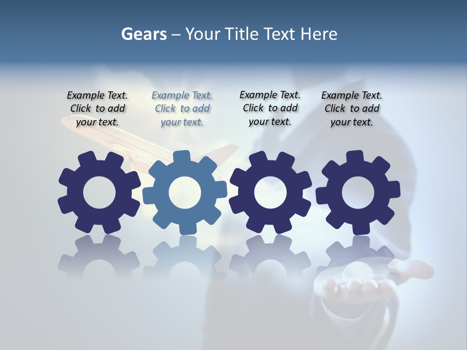 Man Perspective Caucasian PowerPoint Template