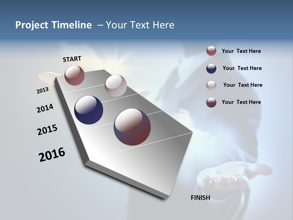 Man Perspective Caucasian PowerPoint Template