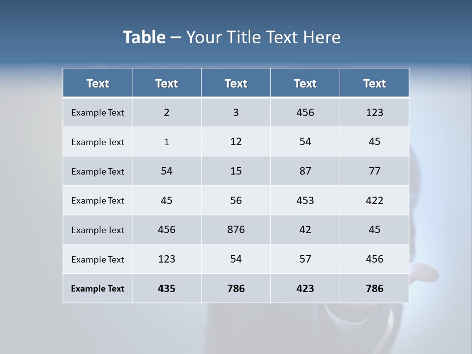 Man Perspective Caucasian PowerPoint Template