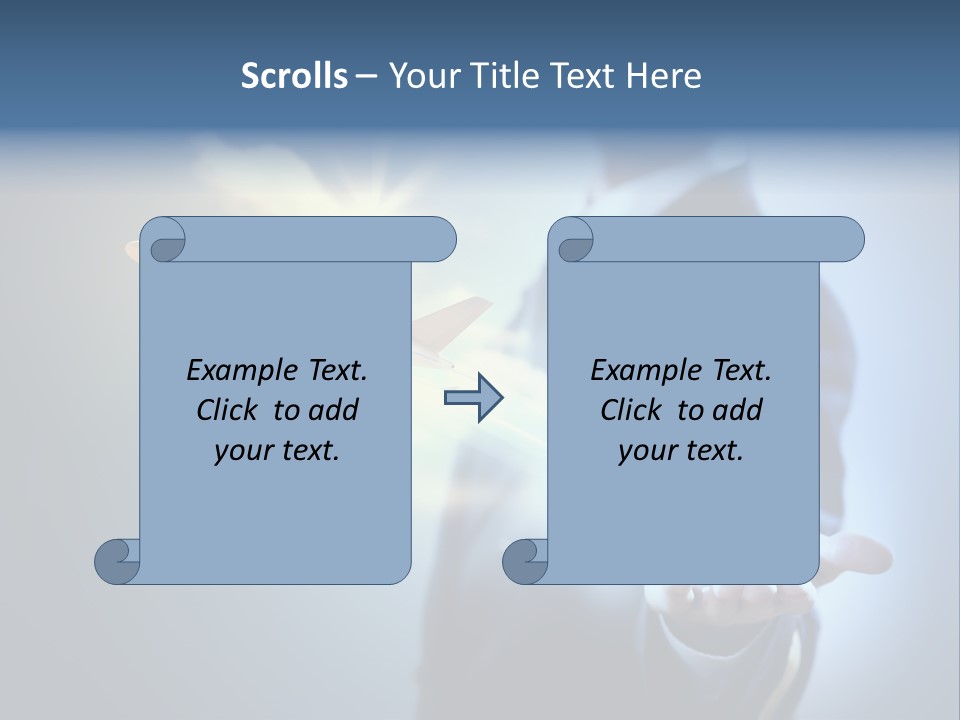 Man Perspective Caucasian PowerPoint Template