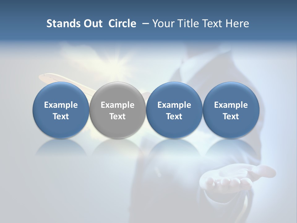 Man Perspective Caucasian PowerPoint Template