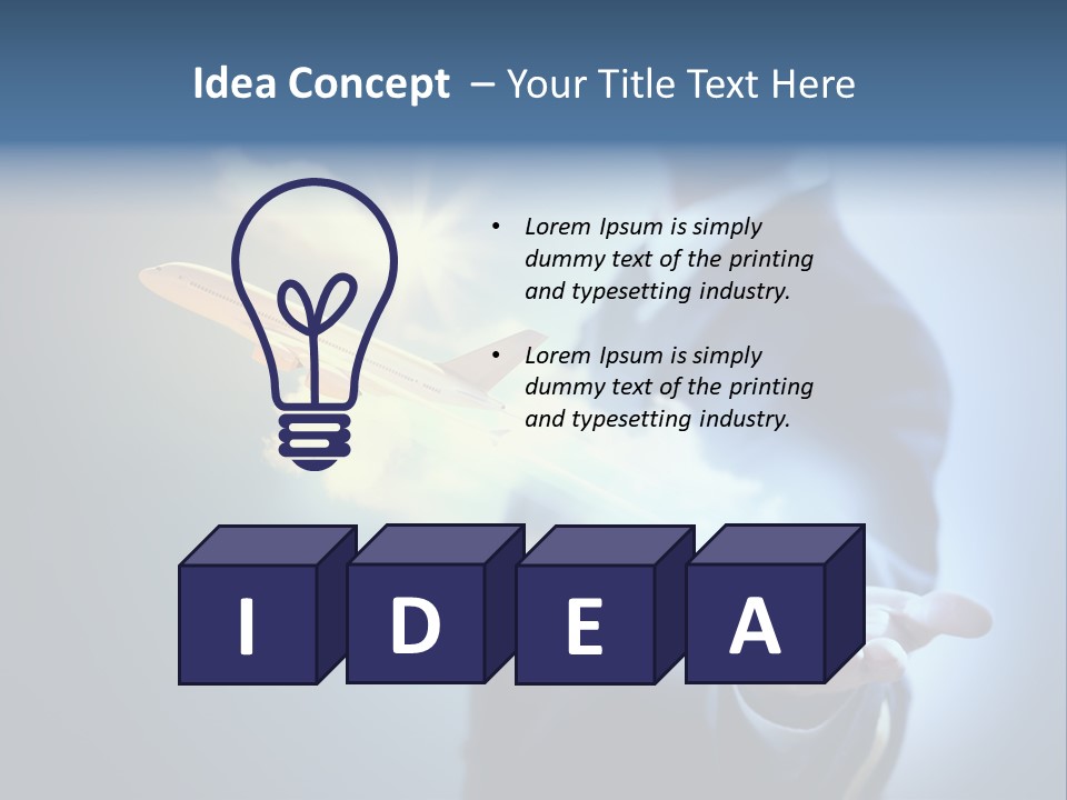 Man Perspective Caucasian PowerPoint Template