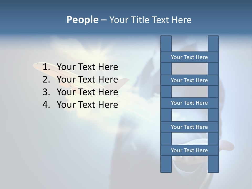 Man Perspective Caucasian PowerPoint Template