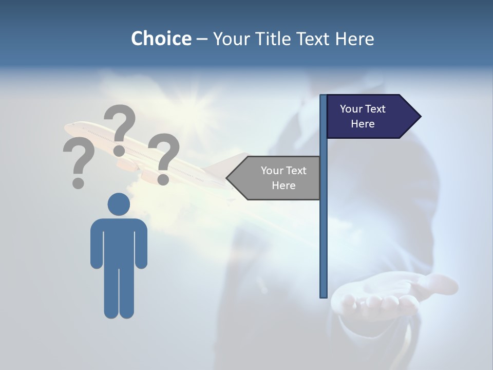 Man Perspective Caucasian PowerPoint Template