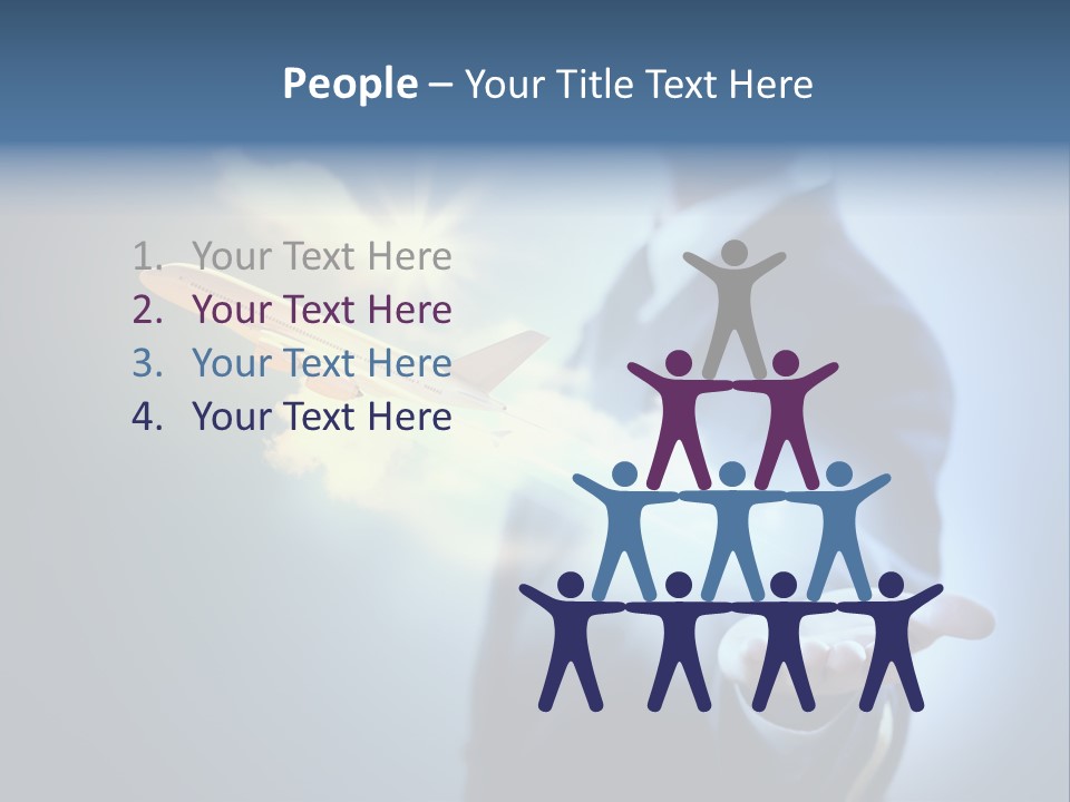 Man Perspective Caucasian PowerPoint Template