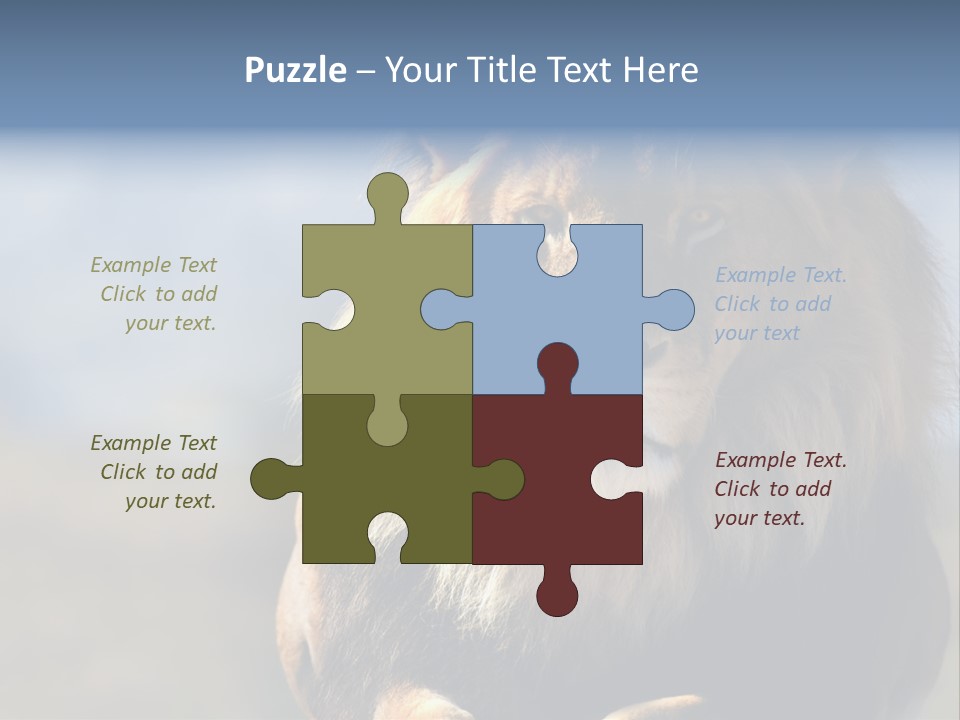 Carnivore Big Furry Wild PowerPoint Template