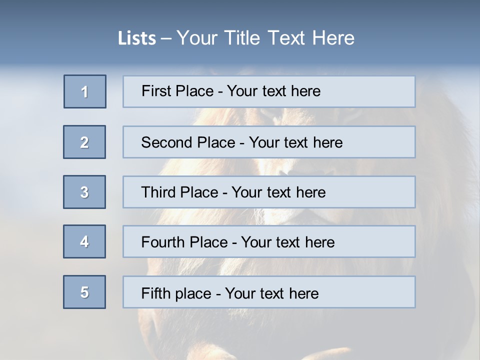 Carnivore Big Furry Wild PowerPoint Template
