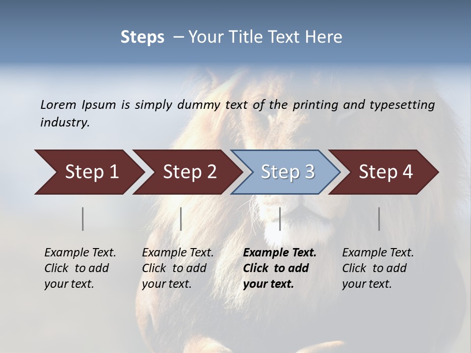 Carnivore Big Furry Wild PowerPoint Template