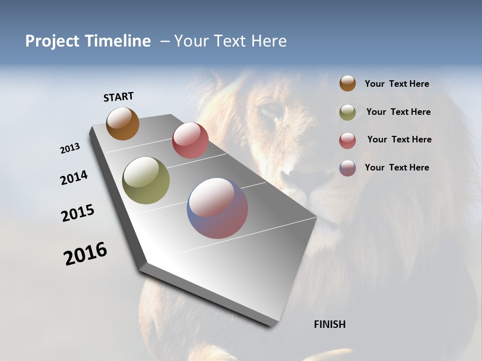 Carnivore Big Furry Wild PowerPoint Template