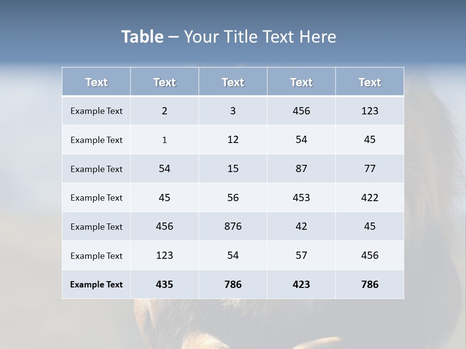 Carnivore Big Furry Wild PowerPoint Template