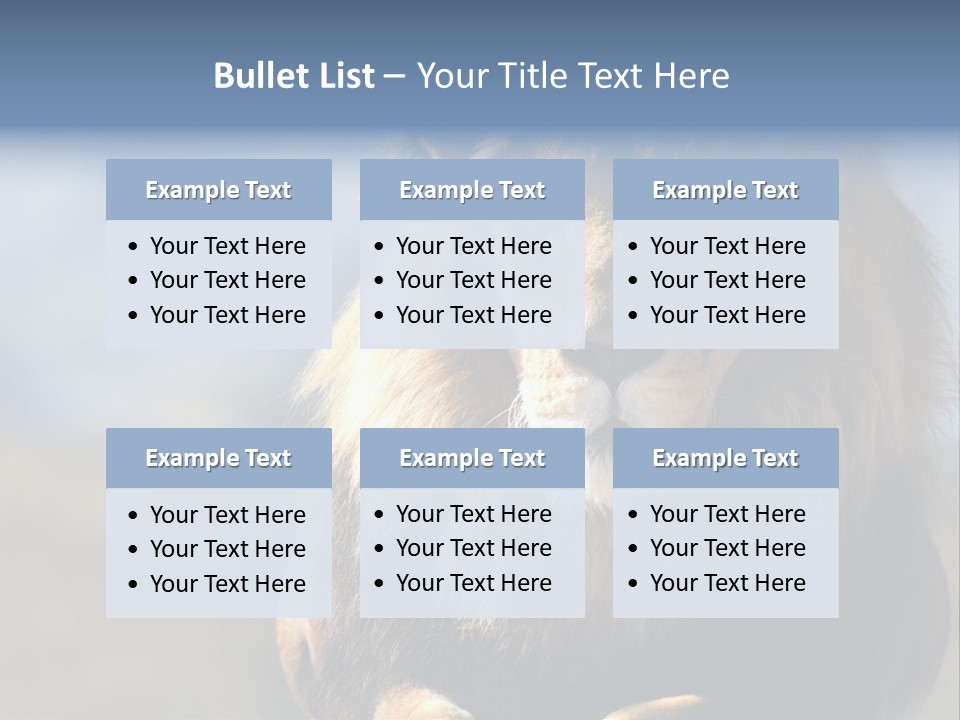 Carnivore Big Furry Wild PowerPoint Template