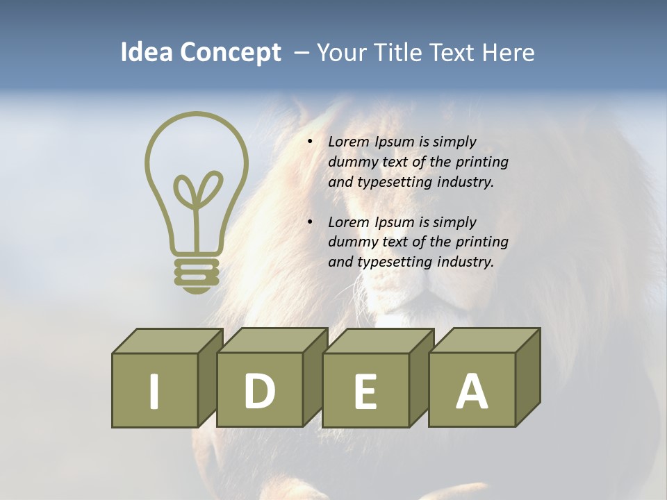 Carnivore Big Furry Wild PowerPoint Template