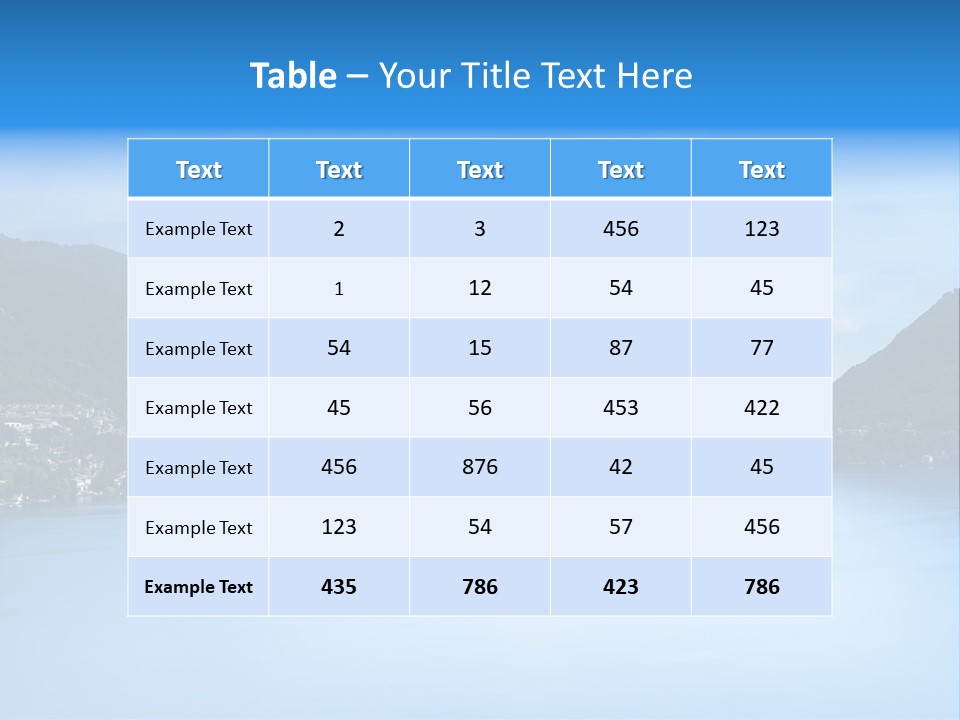 European Clouds Italy PowerPoint Template