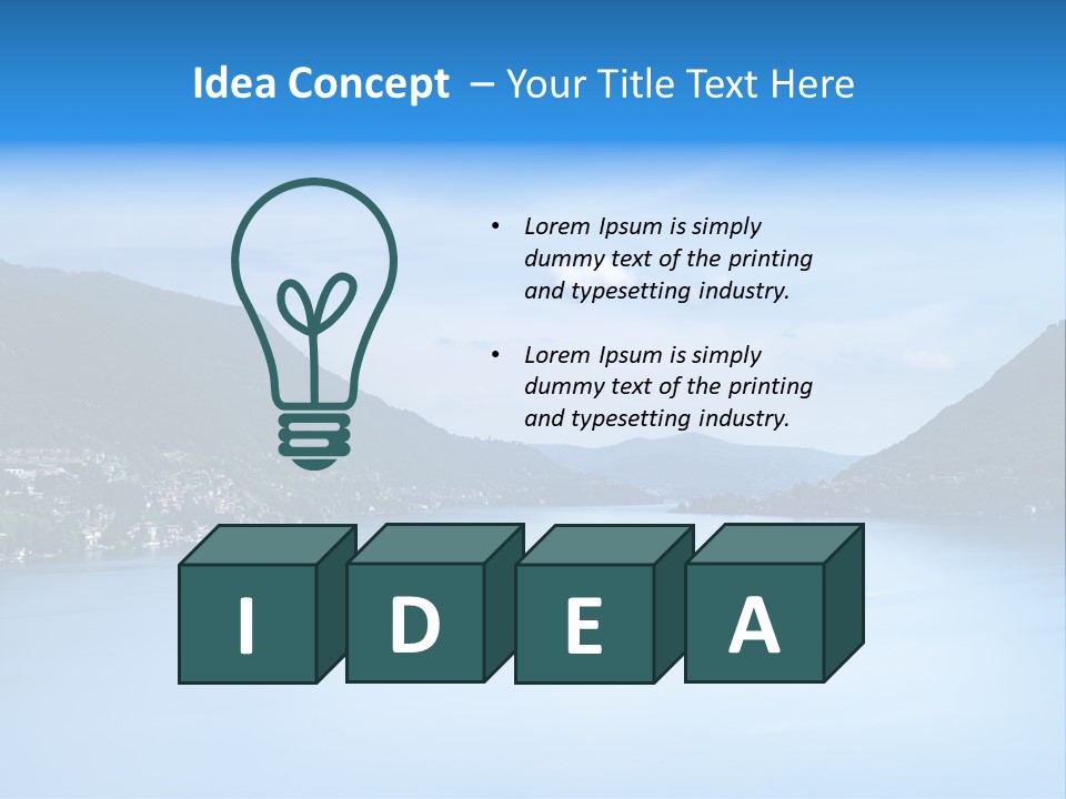 European Clouds Italy PowerPoint Template