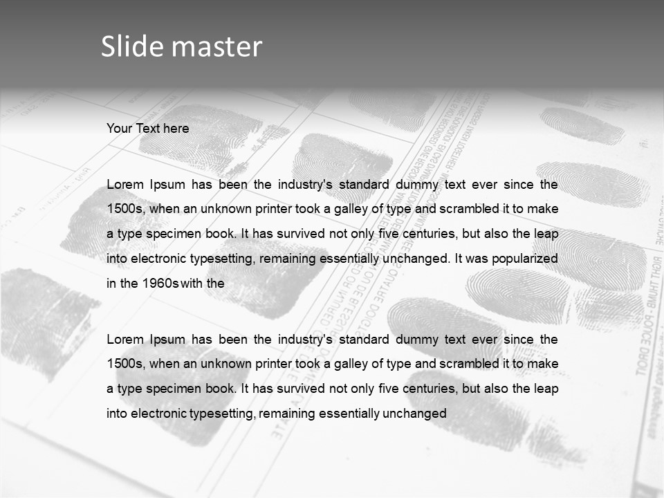 Sign Curl Hand PowerPoint Template