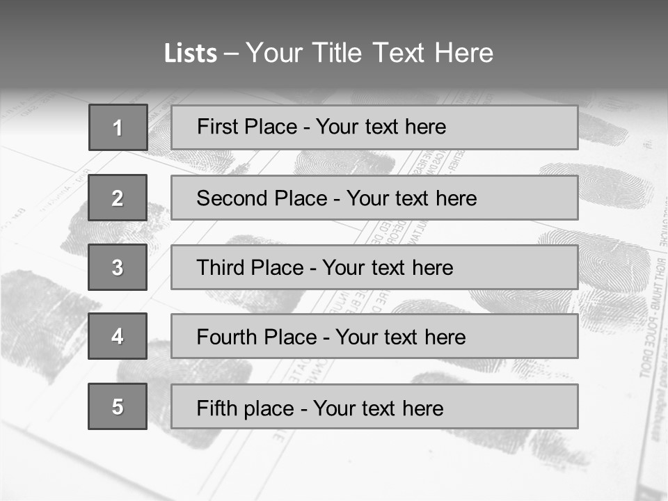 Sign Curl Hand PowerPoint Template