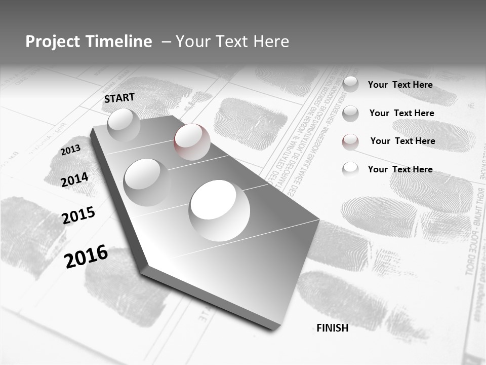 Sign Curl Hand PowerPoint Template